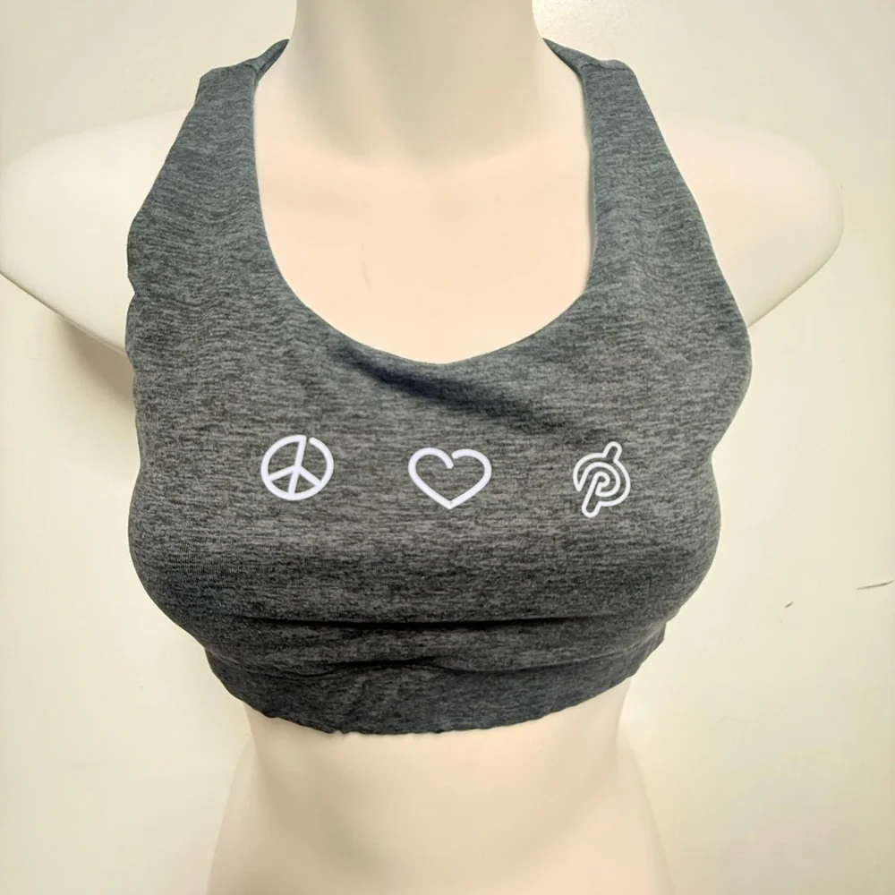 Peloton Gray Sports Bra Size S